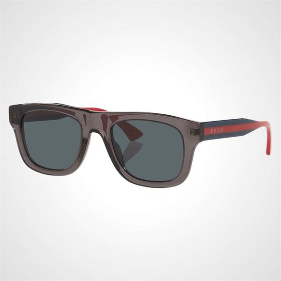 Gucci Web Aviator Sunglasses, Green/Red/Green | Neiman Marcus New GUCCI Sunglasses Mens 52mm Grey Square Rectangle Aviator Red Blue Web Arm